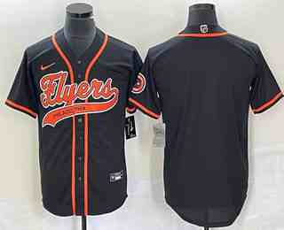 Men's Philadelphia Flyers Blank Black Cool Base Stitched Baseball Jersey