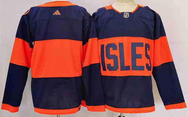 Men's New York Islanders Blank Navy 2024 Stadium Series Stitched Jersey