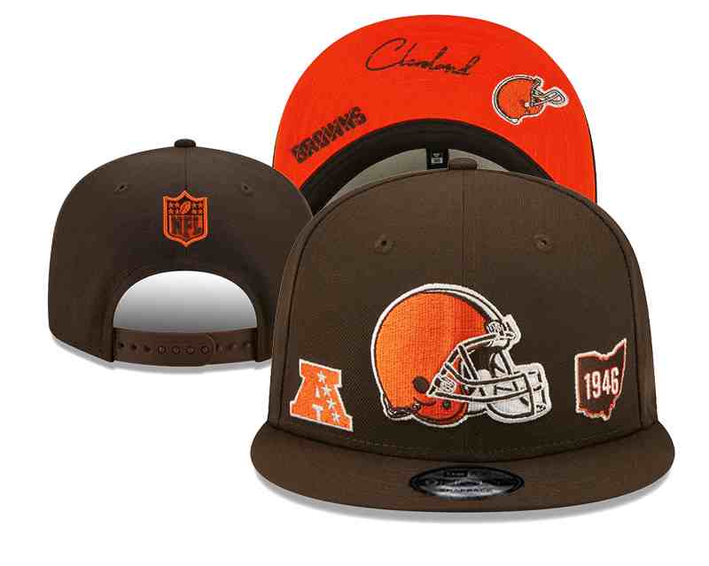 CLEVELAND BROWNS HAT SNAPBACKS  YD33157