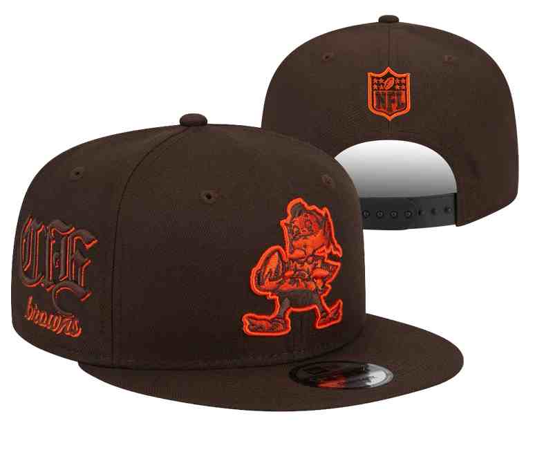 CLEVELAND BROWNS HAT SNAPBACKS  YD33160