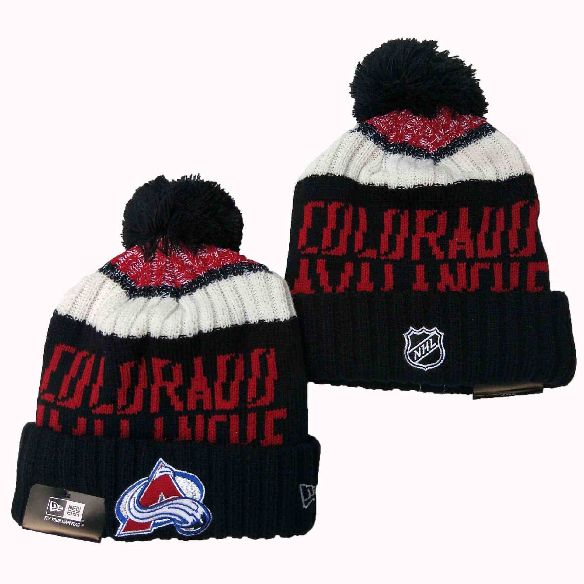 Colorado Avalanche knit hat YD1
