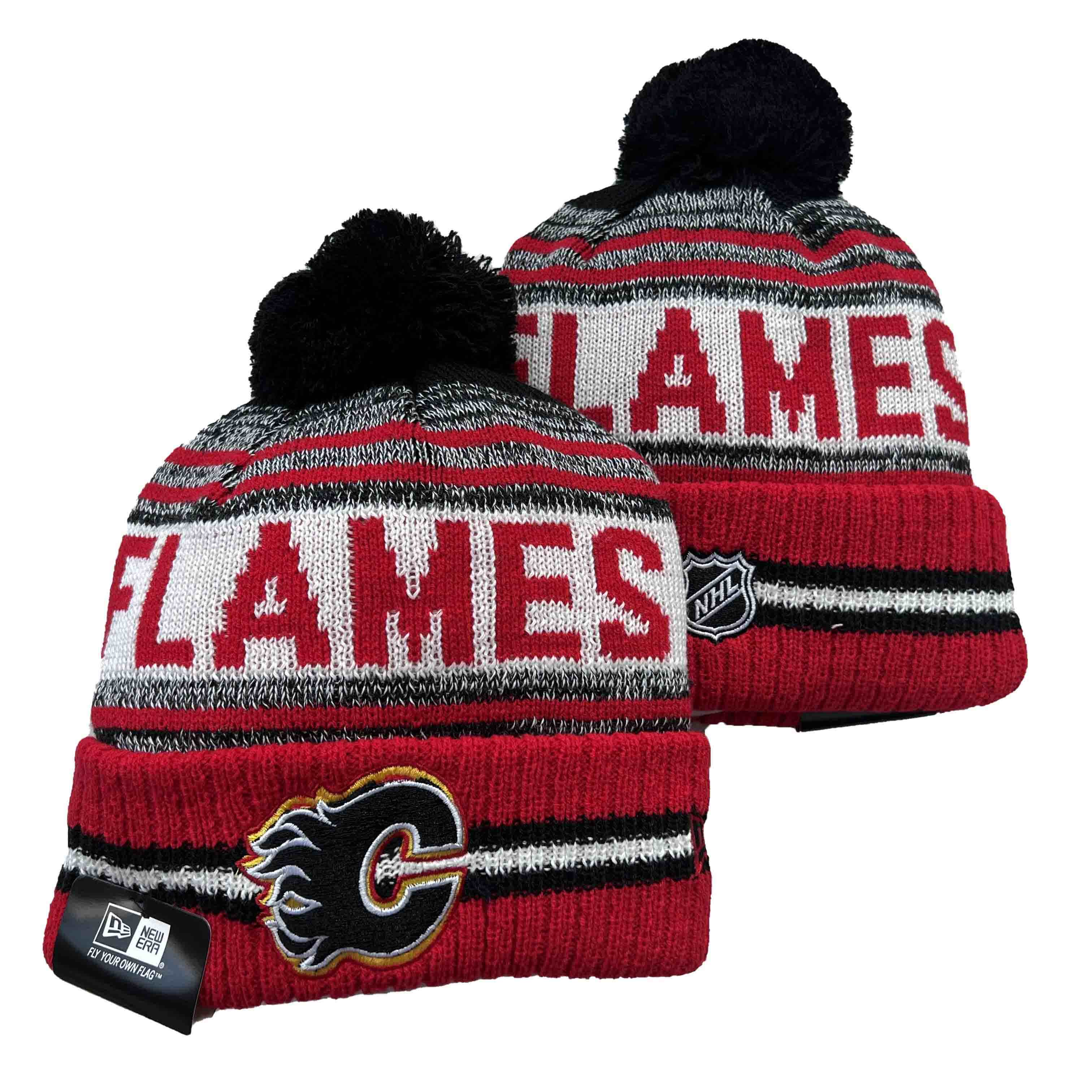 Calgary Flames knit hat YD1