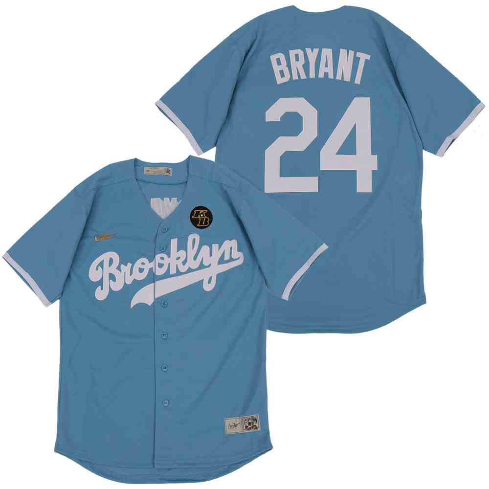 Dodgers 24 Kobe Bryant Light Blue 2020 Nike KB Cooperstown Collection Jersey