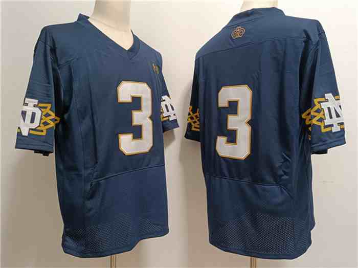 Men's Notre Dame Fighting Irish #3 Joe Montana Navy Limited Stitched Jersey