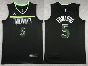 Minnesota Timberwolves #5 Anthony Edwards 2023-24 Black Statement Edition Swingman Jersey