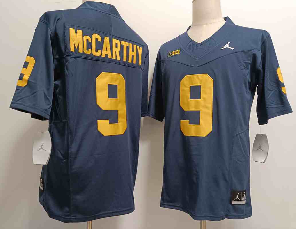 Men's Michigan Wolverines #9 J.J. McCarthy  F.U.S.E. Navy Blue Stitched Jersey