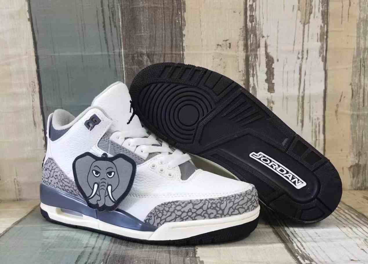 Air Jordan 3 White carbon ash us7-us13 Men's shoes