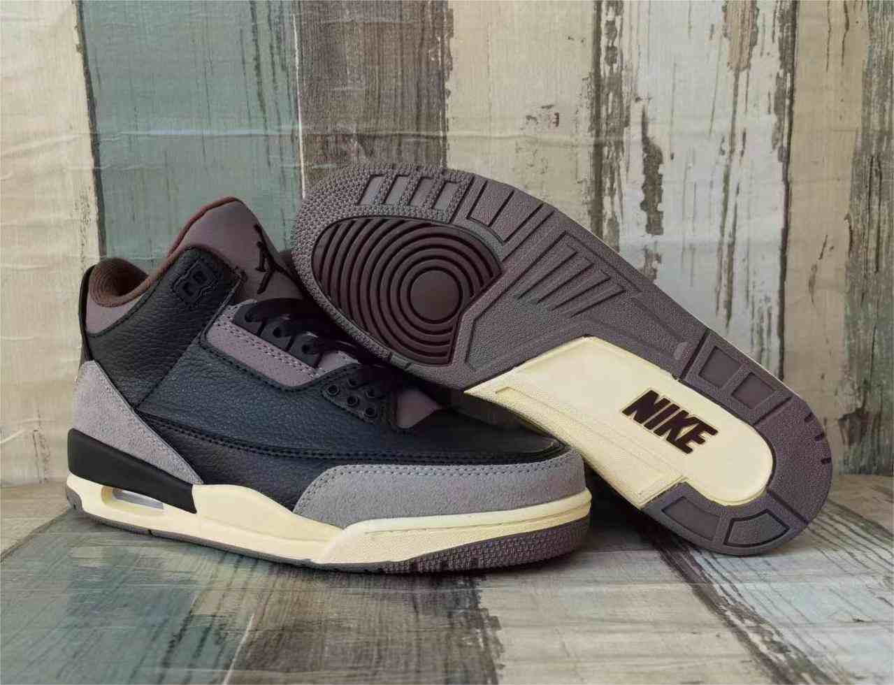Air Jordan 3 Black coffee color us7-us13 Men's shoes