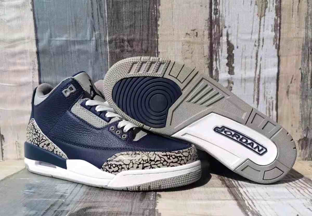 Air Jordan 3  Deep Blue White us7-us13 Men's shoes