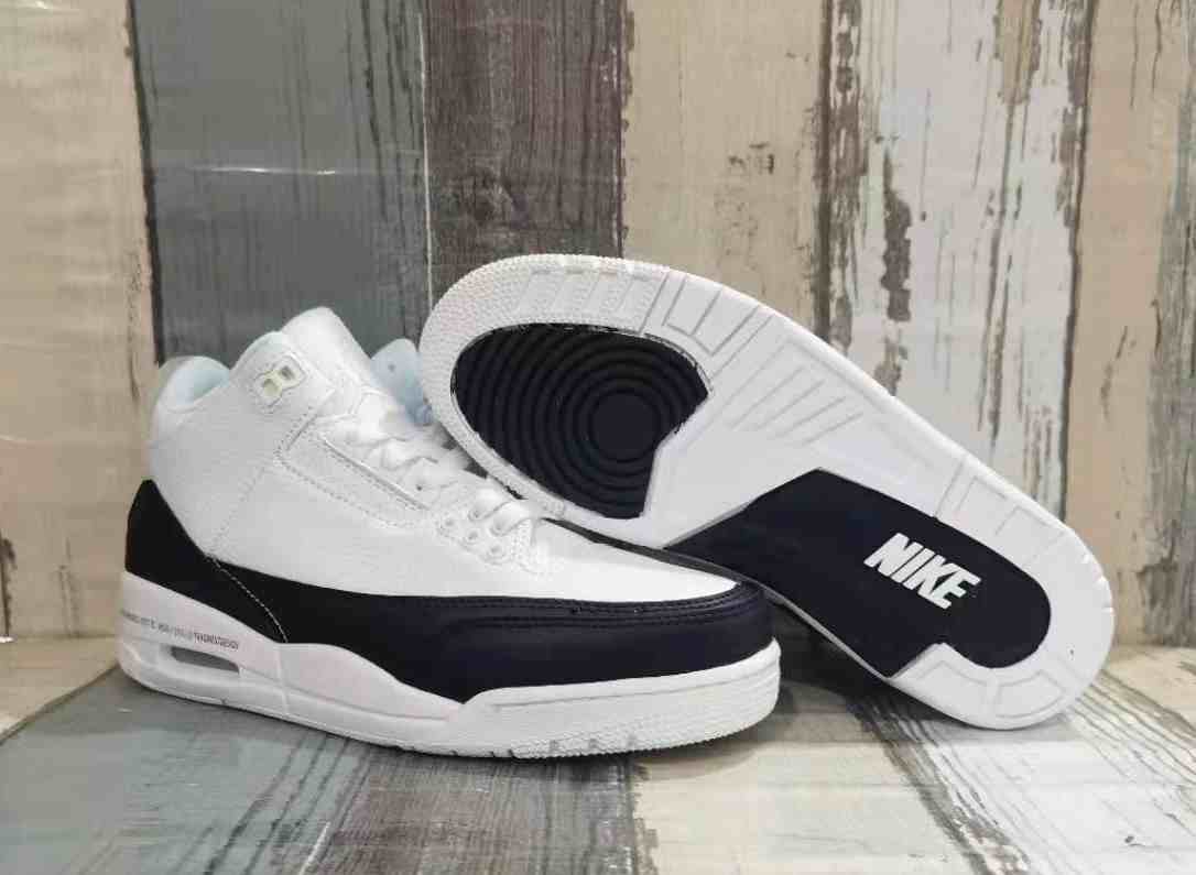 Air Jordan 3 White Black Lightning us7-us13 Men's shoes