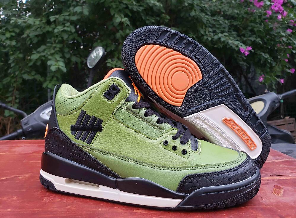 Air Jordan 3 black Green  us7-us13 Men's shoes