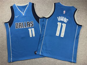 Youth Dallas Mavericks #11 Kyrie Irving Blue Swingman Jersey