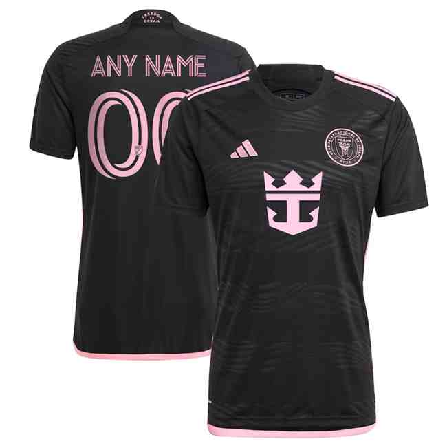 Men's Inter Miami CF Custom Black 2024-25 Away Soccer Jersey