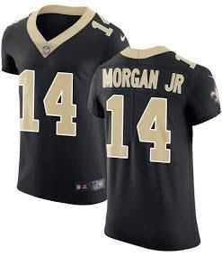 Staley Morgan Jr Youth  New Orleans Saints 14 Black  Custom  Jersey