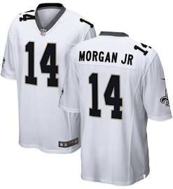 Staley Morgan Jr  Men's   New Orleans Saints 14 White  Custom  Jersey