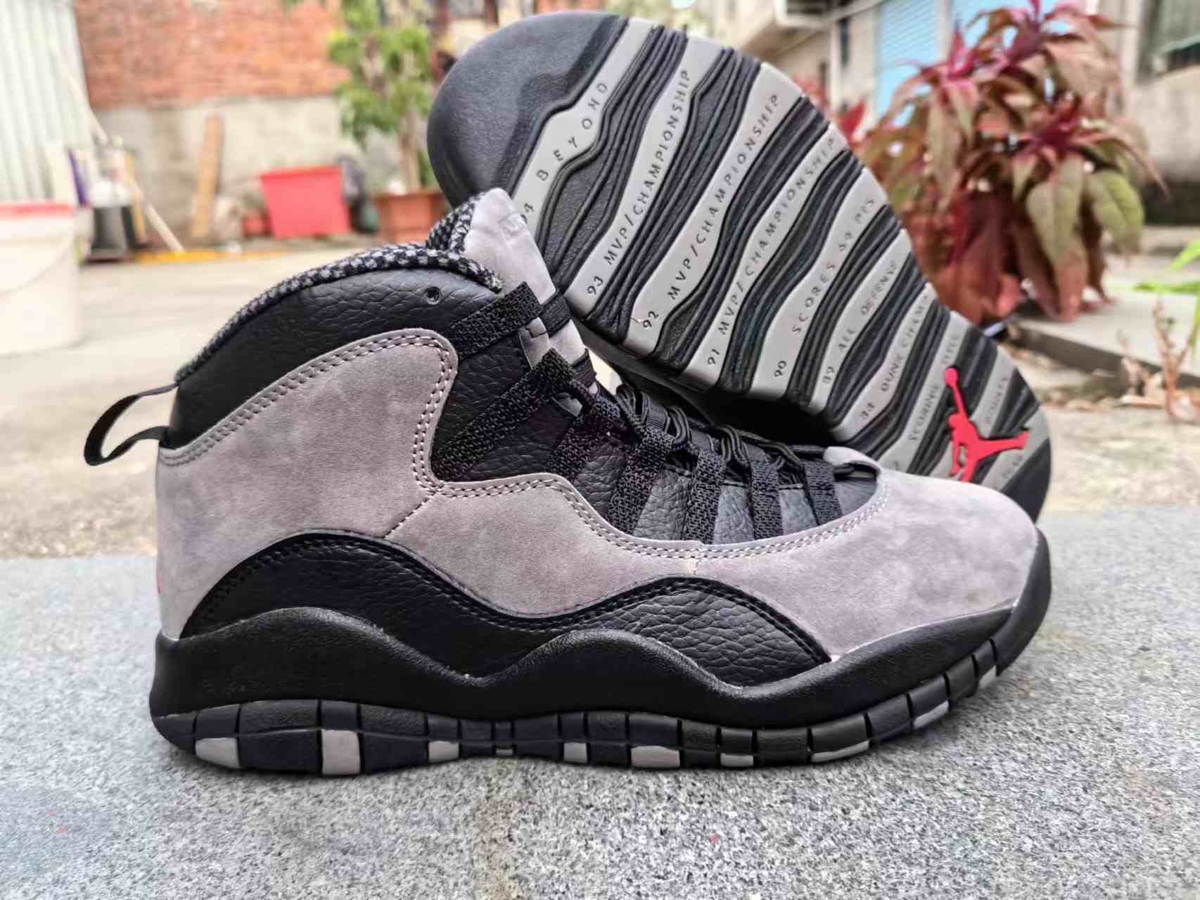 Air Jordan 10 Grey Black  Men's shoes us7-us13