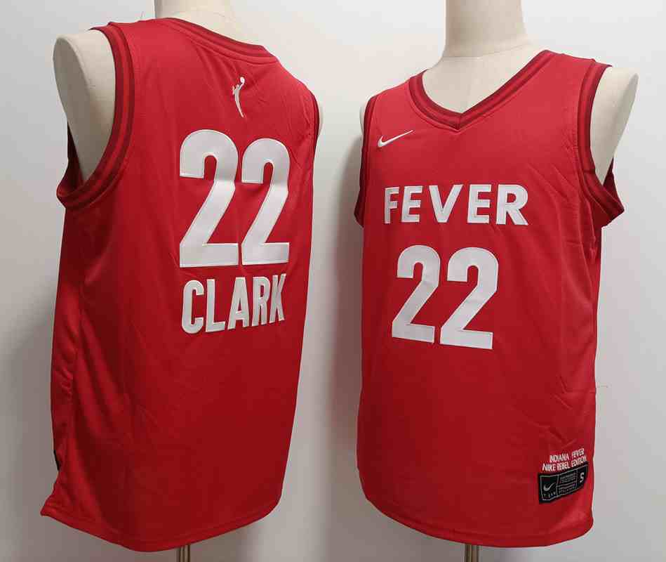 Mens Indiana Fever #22 Caitlin Clark Nike Black Rebel Edition Victory Player Jersey