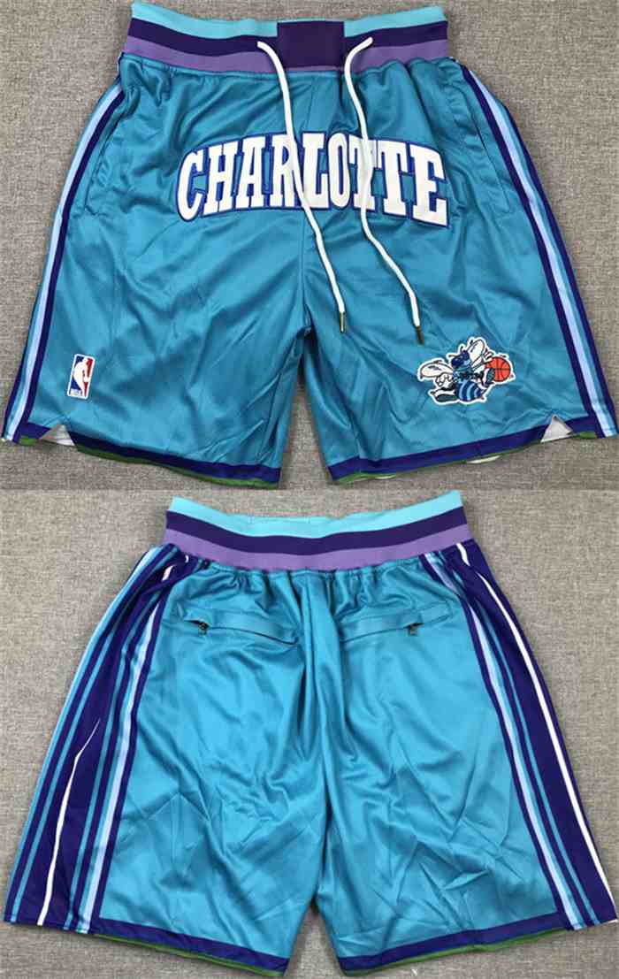 Men's Charlotte Hornets  Teal Shorts