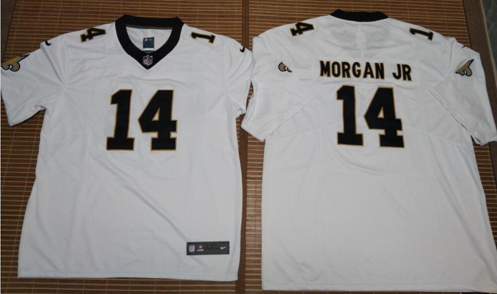 Customized  New Orleans Saints #14 Morgan Jr White Vapor Limited Stitched Jersey