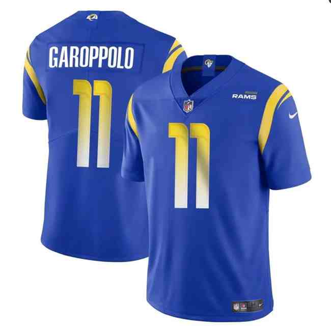 Men's Los Angeles Rams #11 Jimmy Garoppolo Blue Vapor Untouchable Football Stitched Jersey