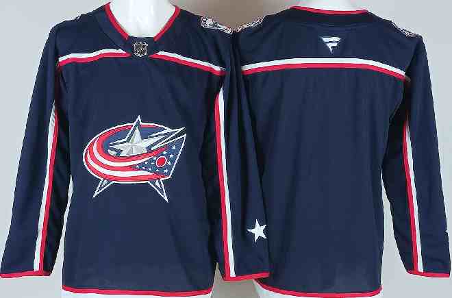 Men's Columbus Blue Jackets Blank Navy  Home Stitched Hockey Jersey_Jc