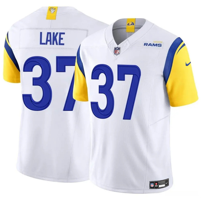 Men's Los Angeles Rams #37 Quentin Lake White 2025 F.U.S.E. Vapor Untouchable Stitched Football Jersey