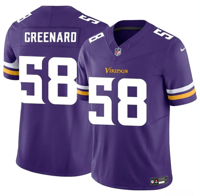 Men's Minnesota Vikings #58 Jonathan Greenard Purple 2025 F.U.S.E. Vapor Untouchable Limited Stitched Jersey