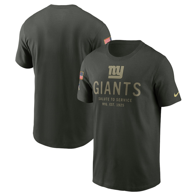 Men's New York Giants Forest Green 2025 Salute To Service Sideline Primary Edge Dri-FIT T-Shirt