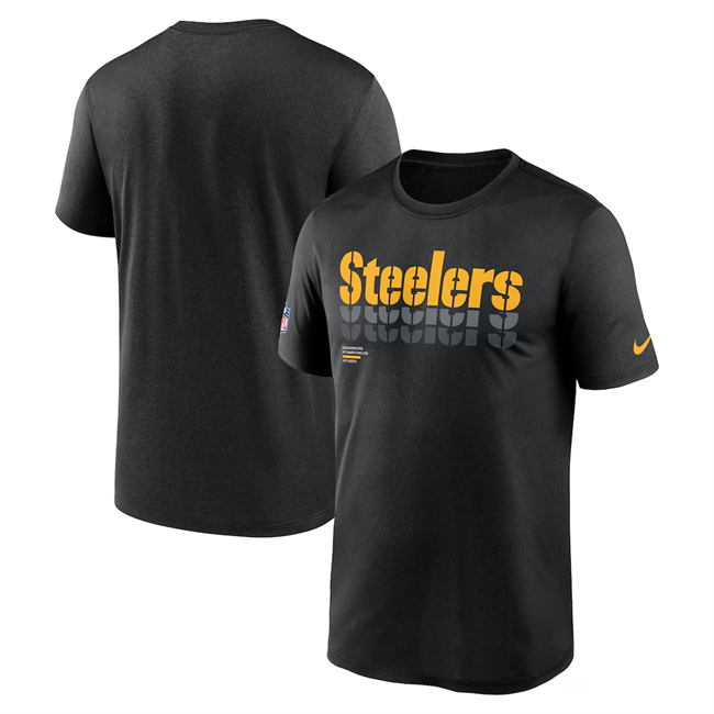 Men's Pittsburgh Steelers 2025 Black Sideline Legend Dri-FIT T-Shirt