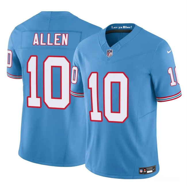Men's Tennessee Titans #10 Brandon Allen Blue 2025 F.U.S.E. Throwback Vapor Limited Stitched Football Jersey