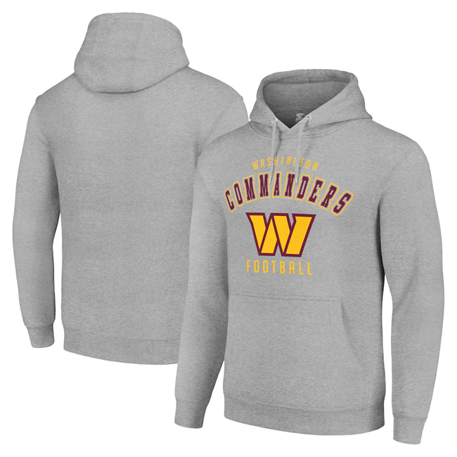 Men's Washington Commanders Grey Pullover Hoodie