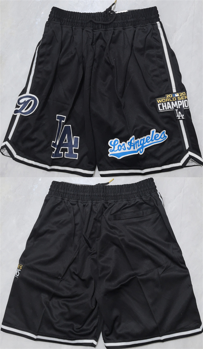 Men's Los Angeles Dodgers Black Shorts (Run Small)001