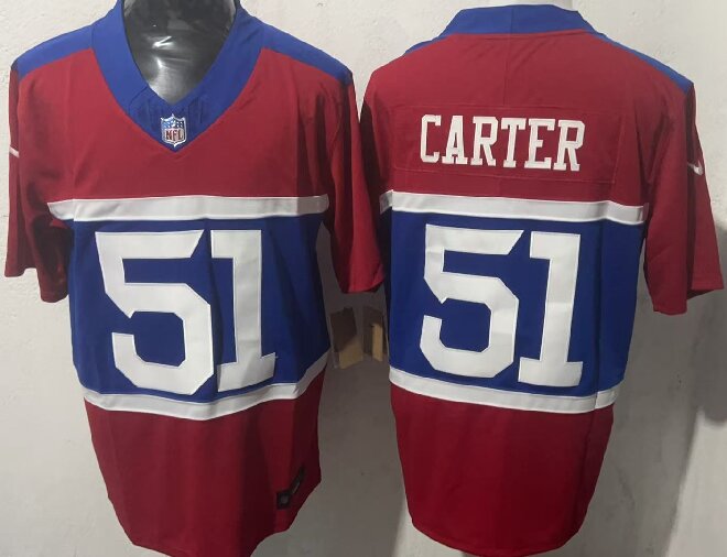 Men's New York Giants #51 Abdul Carter Century Red Alternate Vapor F.U.S.E. Limited Stitched Football Jersey