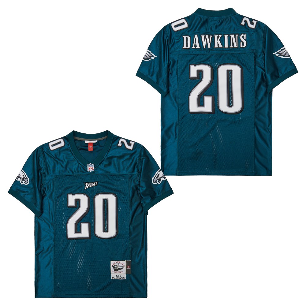 Men's Philadelphia Eagles #20 Brian Dawkins  1996 Mitchell & Ness Throwback Retired Player Jersey - Green