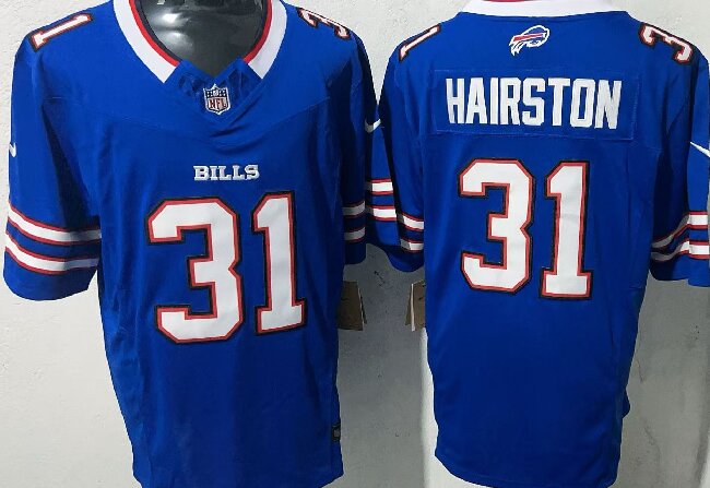 Men's Buffalo Bills #31 Maxwell Hairston Blue 2025 Draft F.U.S.E. Vapor Untouchable Limited Football Stitched Jersey