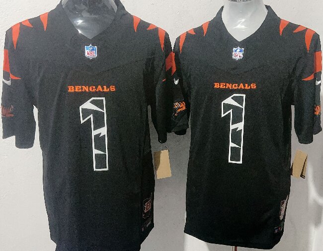 Men's Cincinnati Bengals #1 Ja'Marr Chase Black F.U.S.E. Special Vapor Untouchable Limited Stitched Football Jersey