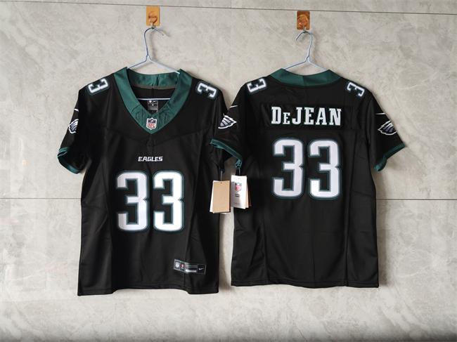 Youth Philadelphia Eagles #33 Cooper DeJean Black 2025 F.U.S.E Vapor Untouchable Limited Stitched Football Jersey
