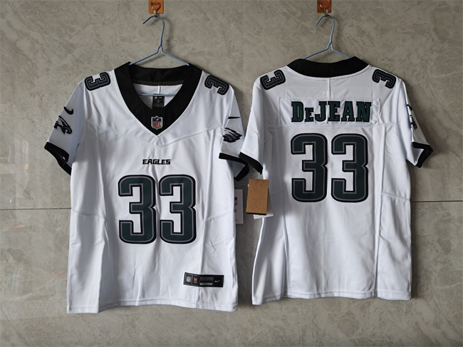Youth Philadelphia Eagles #33 Cooper DeJean White 2025 F.U.S.E Vapor Untouchable Limited Stitched Football Jersey