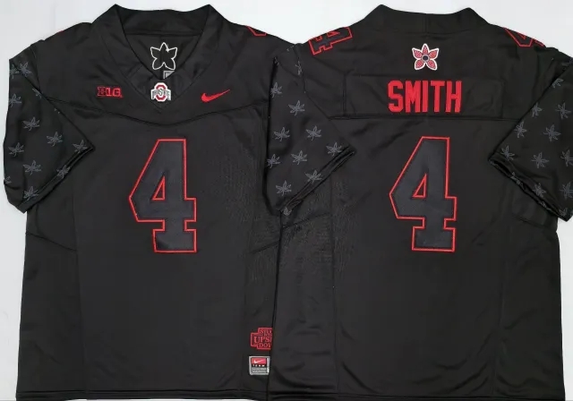 Men's NCAA Ohio State Buckeyes #4 Jeremiah Smith 2026 Stranger Things College Football Jersey.webp