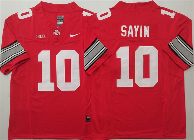 Men's Ohio State Buckeyes #10 Julian Sayin Red 2025 F.U.S.E. Limited Stitched Jersey