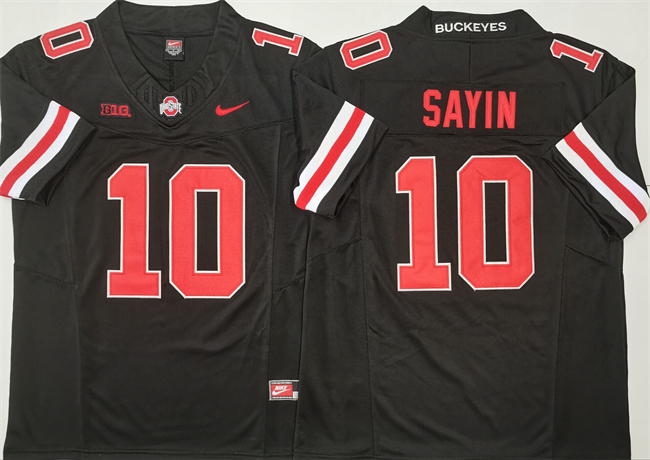Men's Ohio State Buckeyes #10 Julian Sayin Black 2025 F.U.S.E. Limited Stitched Jersey