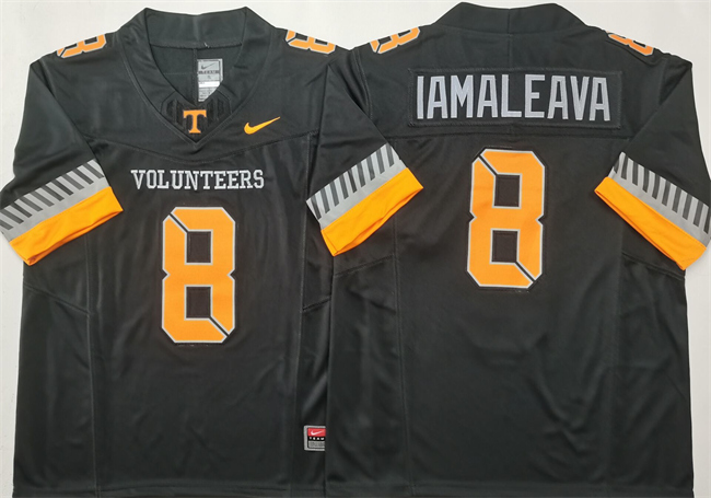 Men's Tennessee Volunteers #8 Nico Iamaleava Black 2025 F.U.S.E. Stitched Jersey