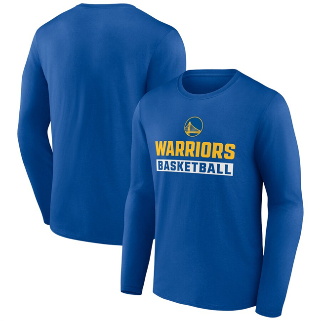 Men's Golden State Warriors Royal Let's Go Long Sleeve T-Shirt
