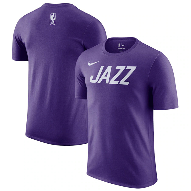 Men's Utah Jazz Purple 2025 City Edition Essential Logo T-Shirt