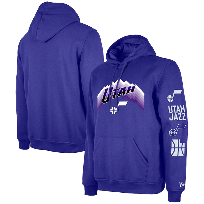 Men's Utah Jazz Purple 2024 City Edition Pullover Hoodie