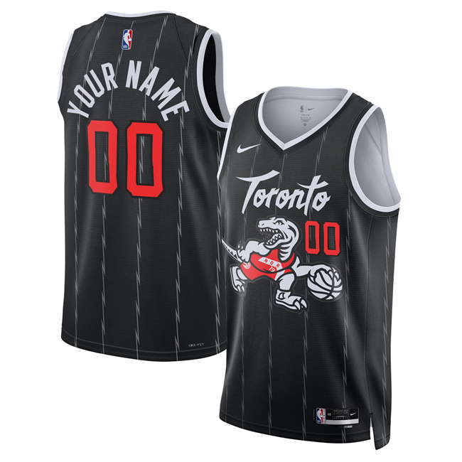 Men's Toronto Raptors Active Player Custom Black 2026 City Edition Stitched Basketball Jersey