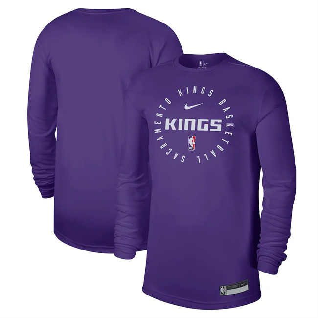 Men's Sacramento Kings Purple 2025 Legend On-Court Practice Long Sleeve T-Shirt