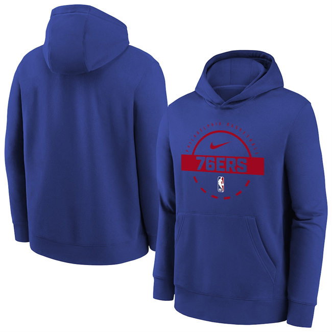 Men's Philadelphia 76ers Royal 2026 Practice Club Pullover Hoodie
