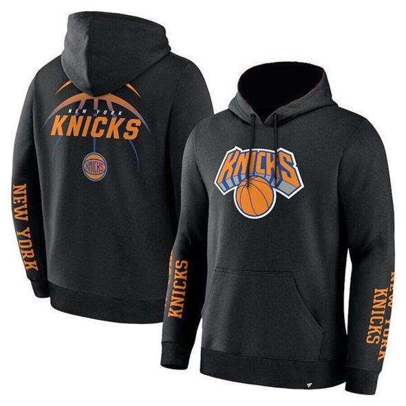 Men's New York Knicks Black Guard Pullover Hoodie