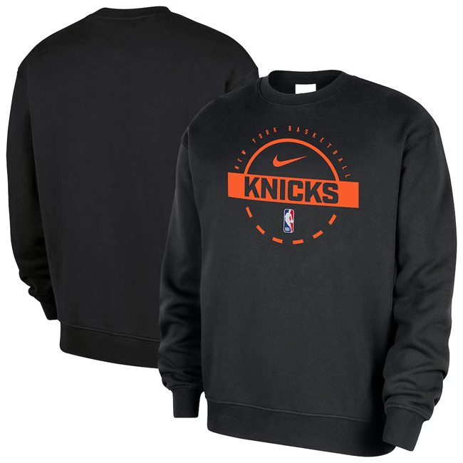 Men's New York Knicks Black 2026 Practice Club Sweatshirt